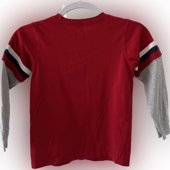 Boy’s Carter’s Long Sleeve “All-Star” Tee. Size 6. Color Red and Grey. - Picture 2 of 3